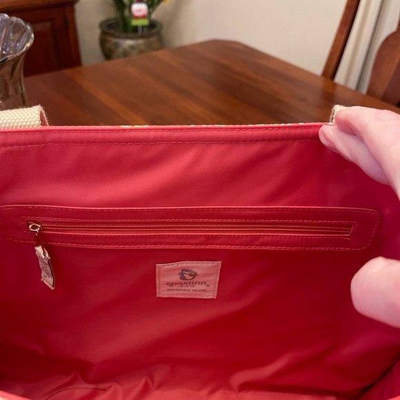 NWT Spartina Shopper Tote Lowcountry Fauna Red - Picture 10 of 15